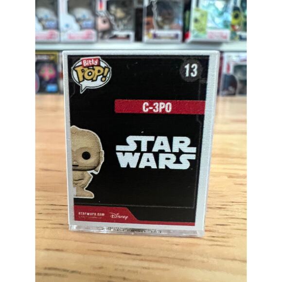 BITTY C-3PO 1" Funko Pop #13 Star Wars Movies Disney Droids Episode IV New Hope - Picture 3 of 6